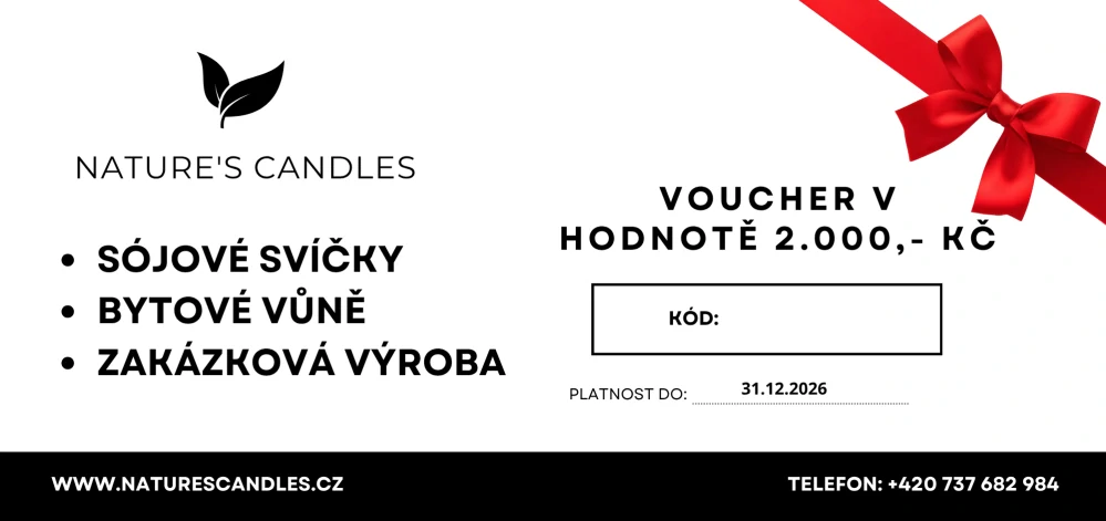 Dárkový voucher - 2000 Kč