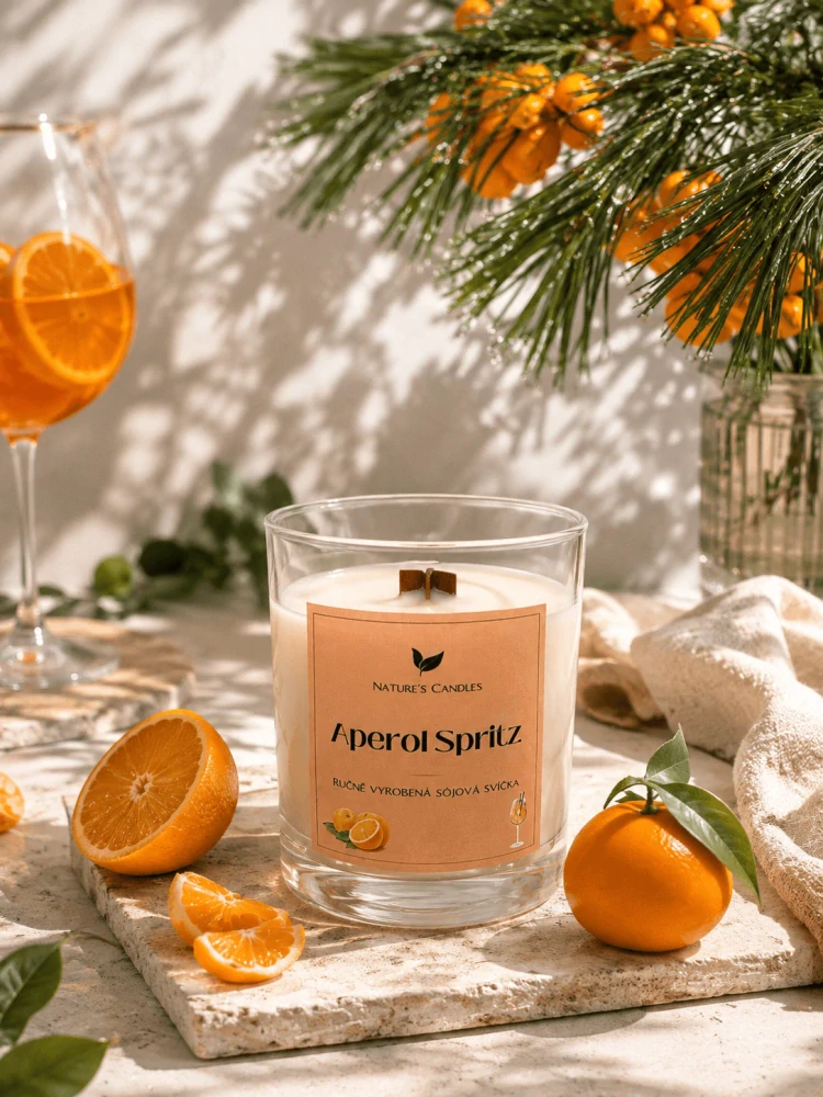 Sójová svíčka - Aperol Spritz