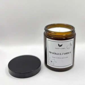 Sójová svíčka - Hruška & Ambra
