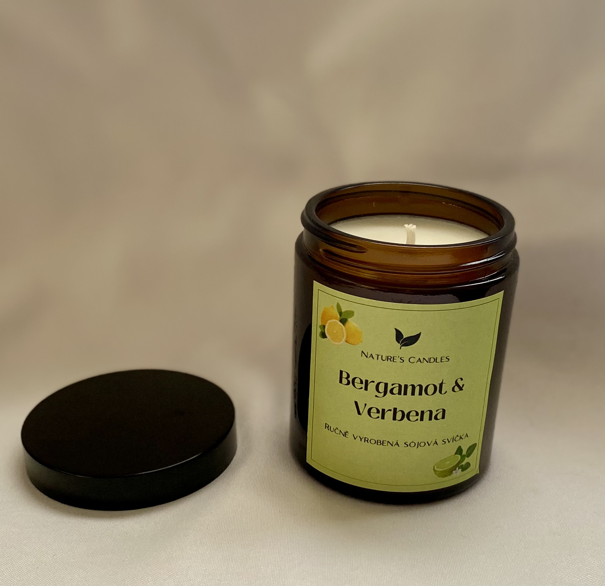 Sójová svíčka - Bergamot & Verbena