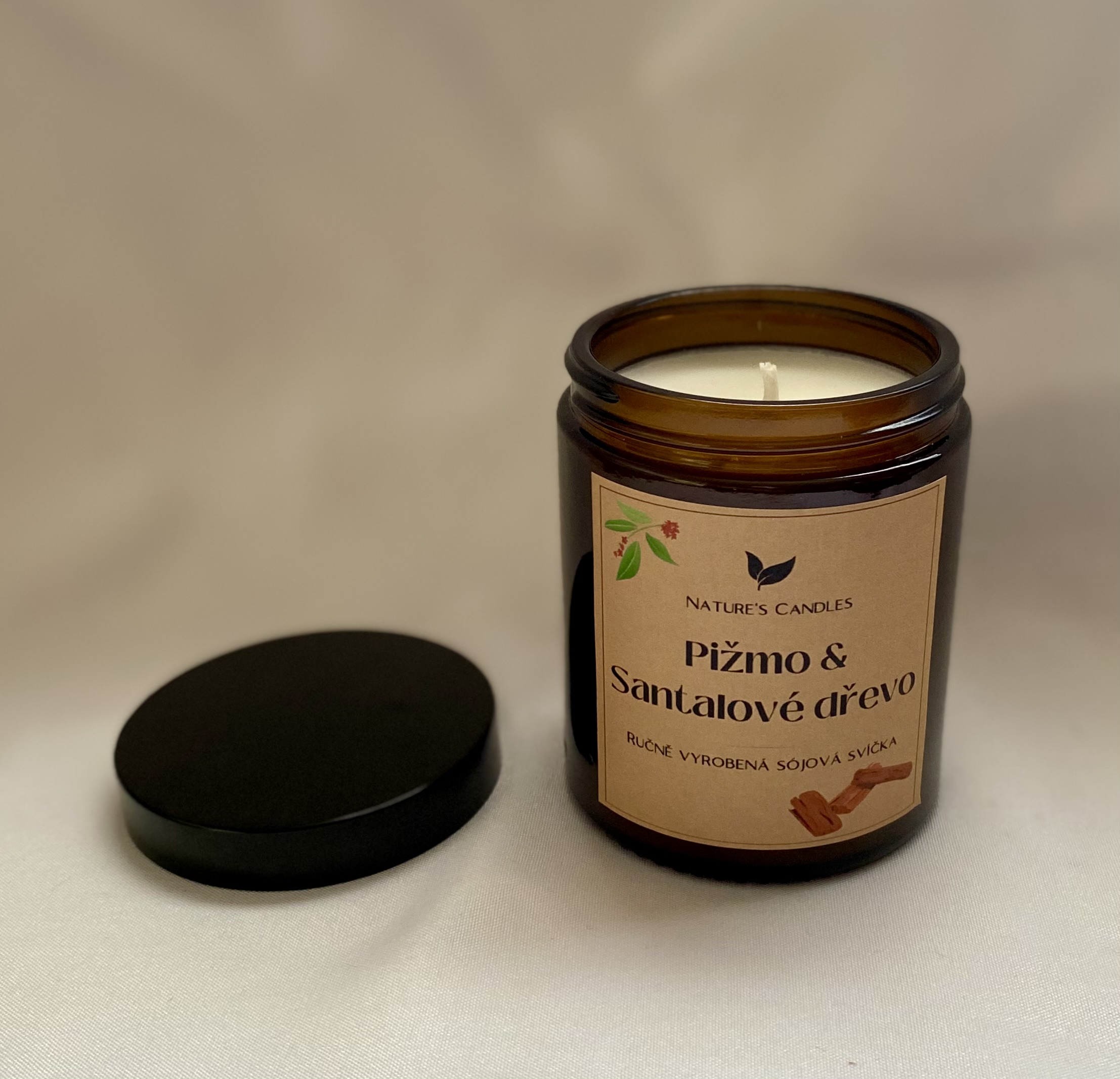Sójová svíčka - Pižmo & Santalové dřevo