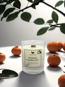 Sójová svíčka - Mandarinka & Santalové dřevo
