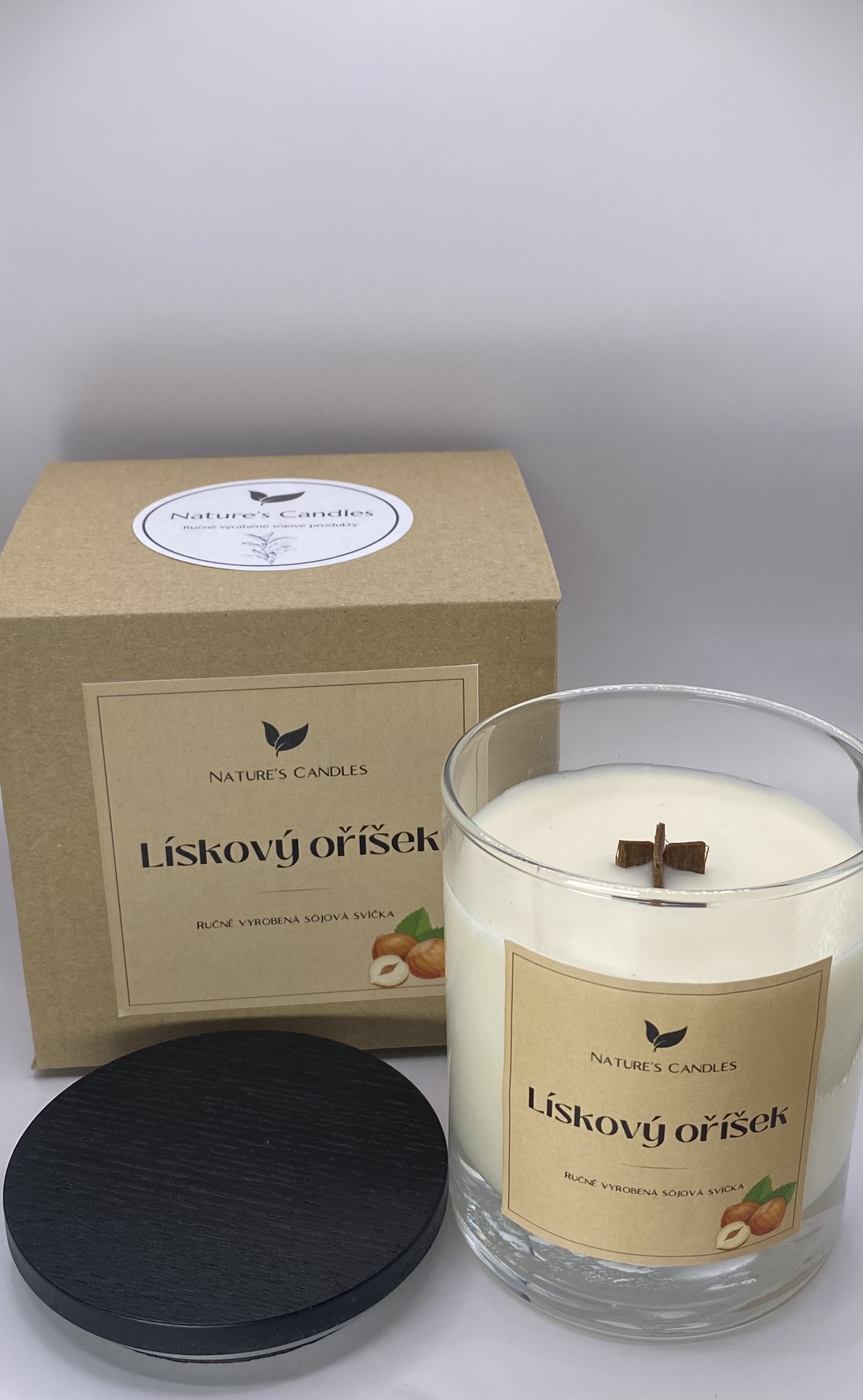 Sójová svíčka - Lískový oříšek