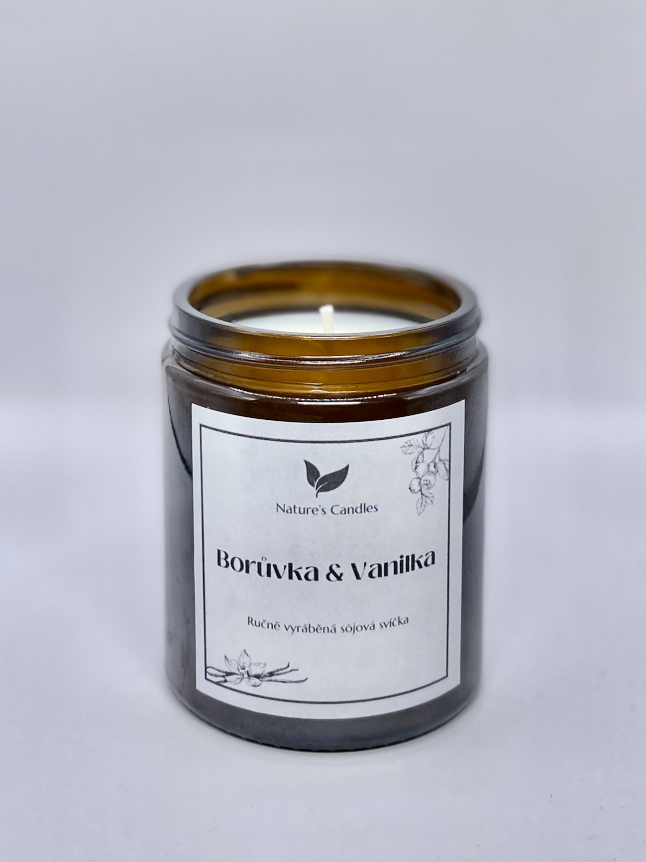 Sójová svíčka - Borůvka & Vanilka
