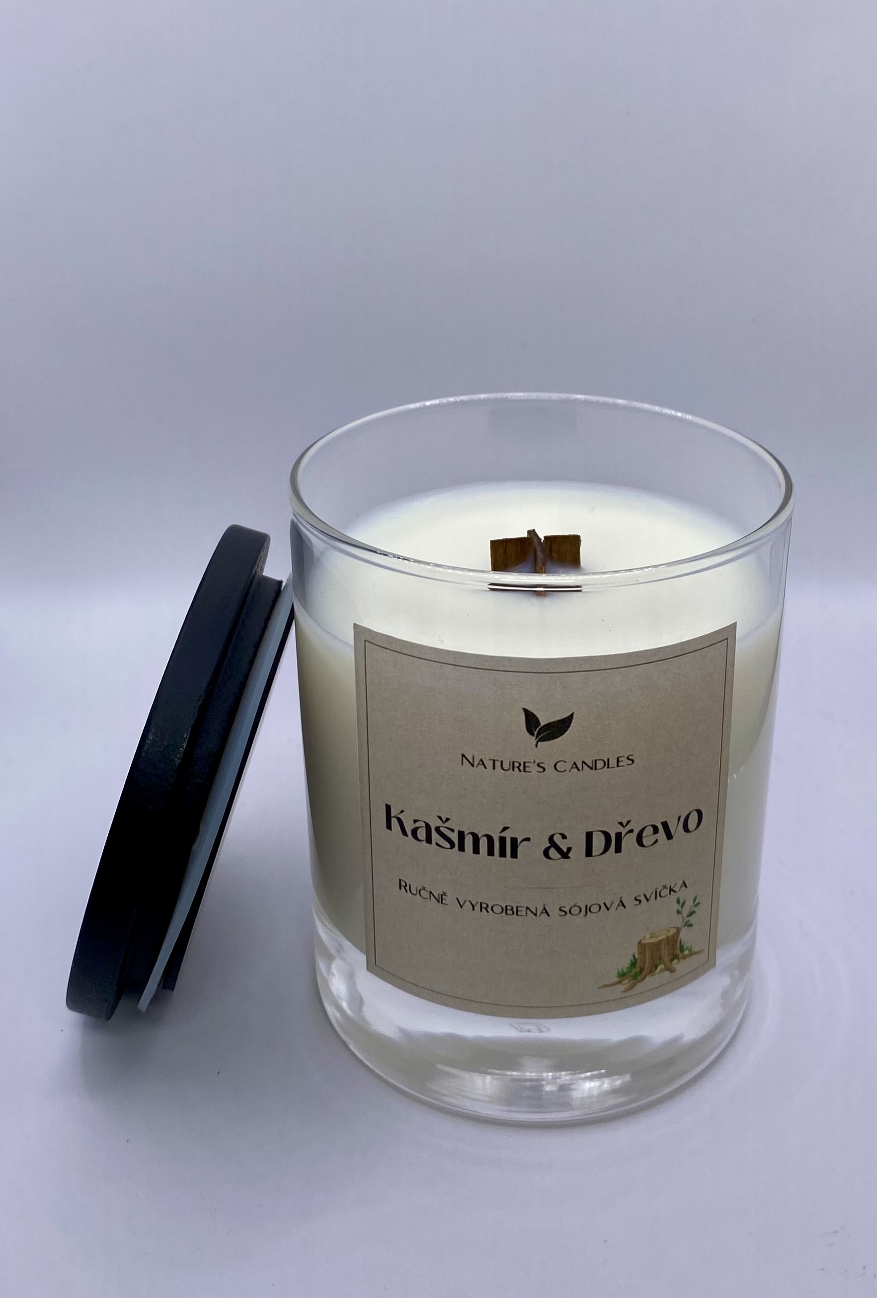 Sójová svíčka - Kašmír & Dřevo