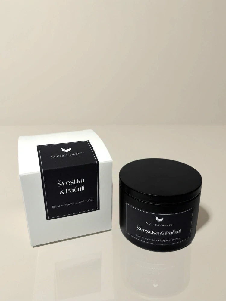 Sójová svíčka - Švestka & Pačuli