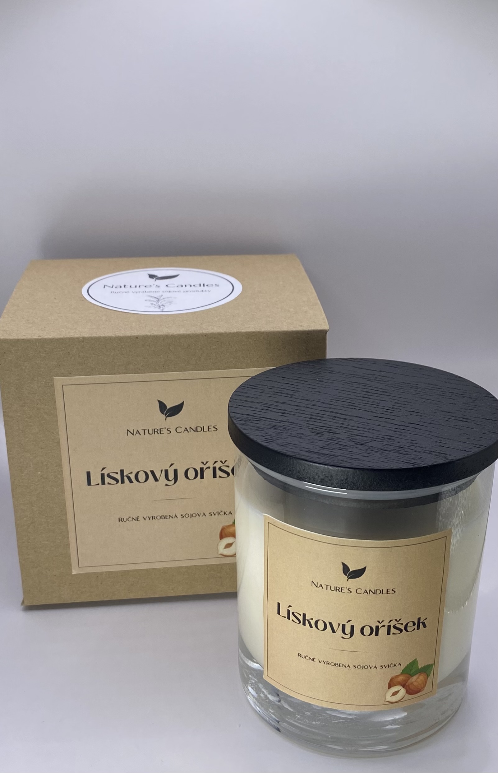 Sójová svíčka - Lískový oříšek