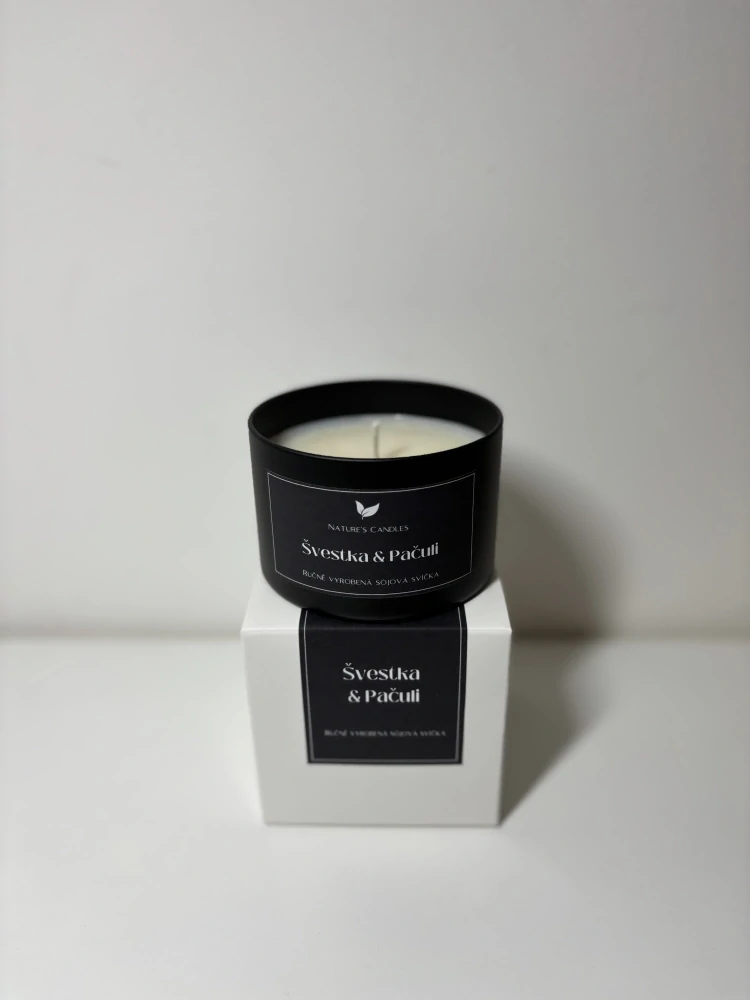 Sójová svíčka - Švestka & Pačuli