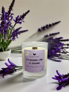 Sójová svíčka - Levandule, Lilie & Jasmín
