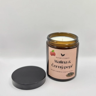 Sójová svíčka - Malina & Černý pepř