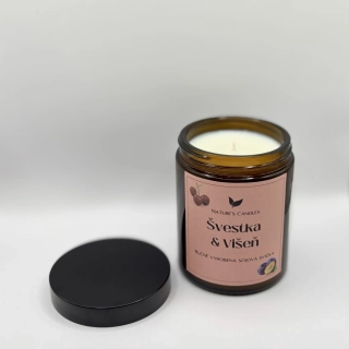 Sójová svíčka - Švestka & Višeň