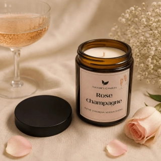 Sójová svíčka - Rose Champagne