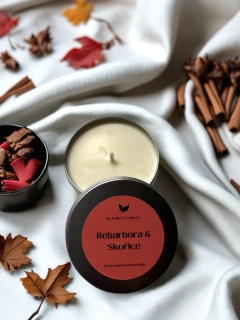 Sójová svíčka - Rebarbora & Skořice