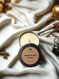 Sójová svíčka - Slaný karamel & Káva