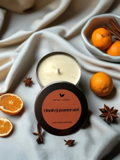 Sójová svíčka - Ohnivý pomeranč