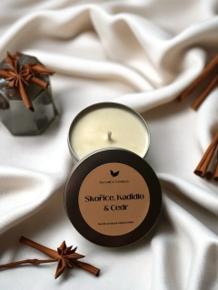 Sójová svíčka - Skořice, Kadidlo & Cedr